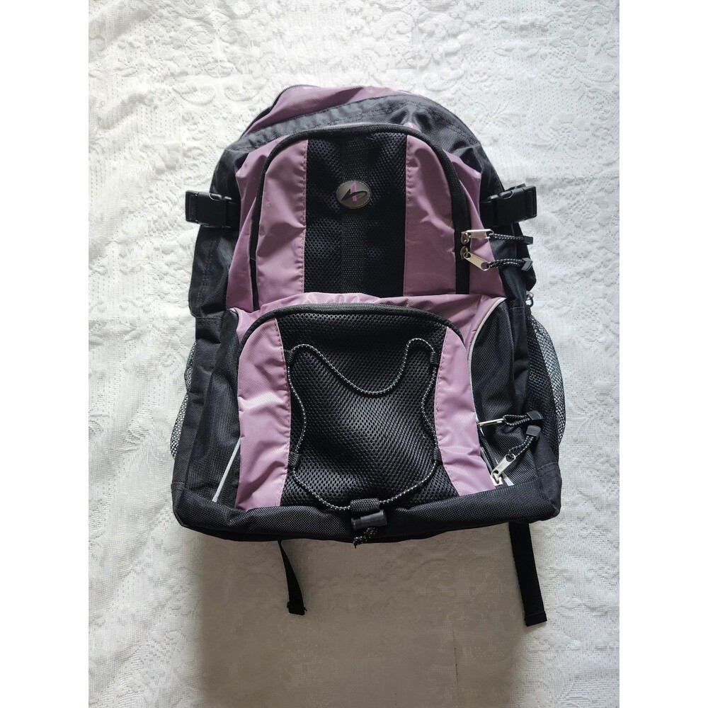 Athletic Backpack Black/Purple.  #102